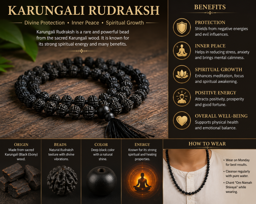 Karungali rudraksh